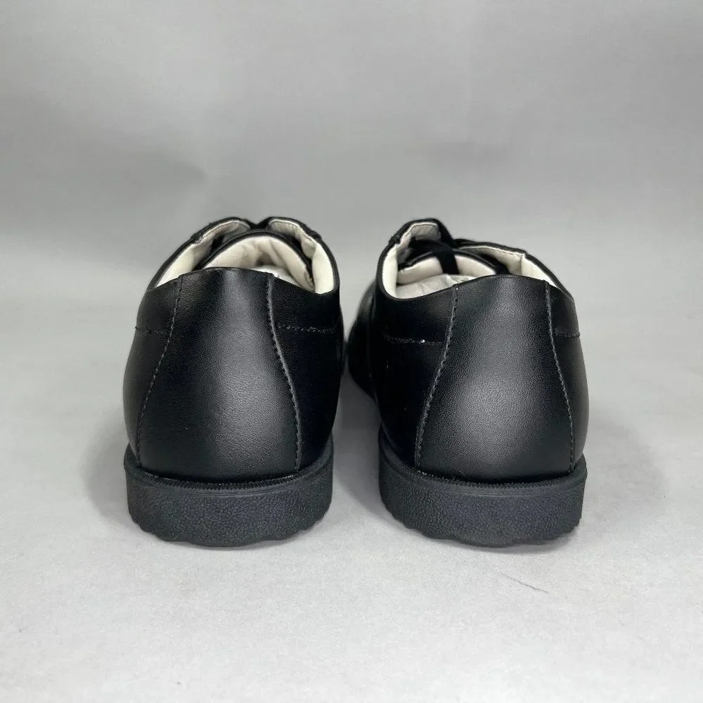 Academie Gear Honor Roll Oxfords Men's‎ Size 9 Black Leather Shoes